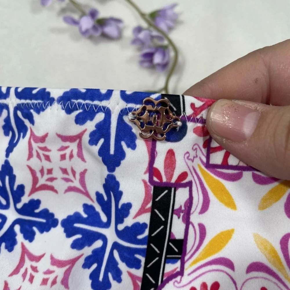 NEW Nanette Lepore‎ [ 4 US ] Lauren Bikini Bottom in Turkish tile
